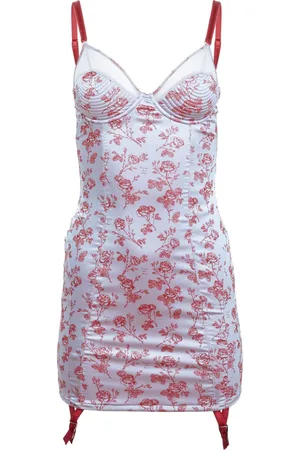 FLEUR DU MAL Kort Bebe kjole i rosejacquard