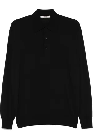 Auralee Finstrikket polo