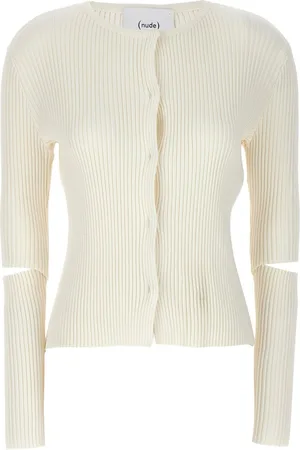 NUDE Cardigan med udskæringsdetalje