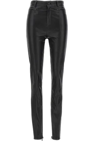 DAVID KOMA Leggings med læder-panel