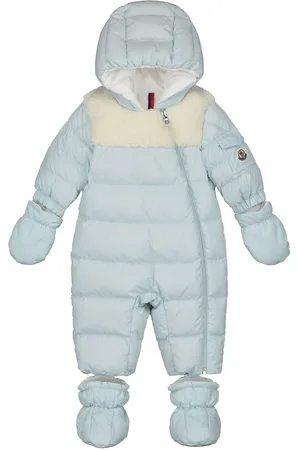 Moncler Indro flyverdragt med hætte og bamsekant