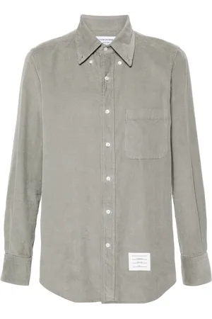 Thom Browne Fløjlsskjorte med logomærke