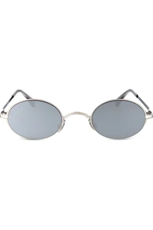 MYKITA Solbriller med spejlglas og rundt stel