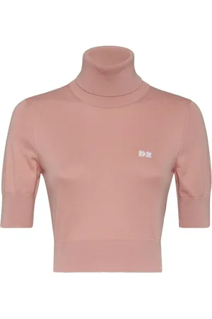 Dsquared2 Cropped D2 top med rullekrave