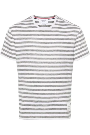 Thom Browne T-shirt i hør med striber
