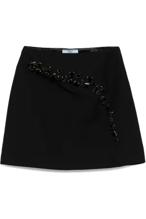 Prada Kort nederdel med udsmykning