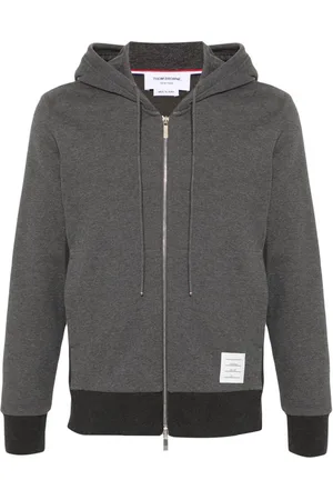 Thom Browne Hættetrøje med lynlås og 4-Bar-detalje