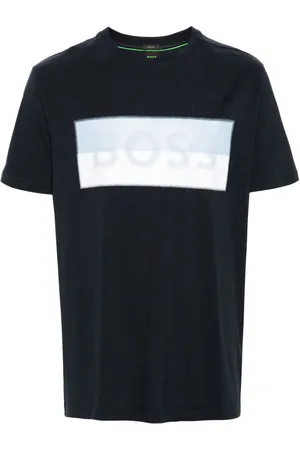 HUGO BOSS Kortærmet T-shirt med logo-applikation