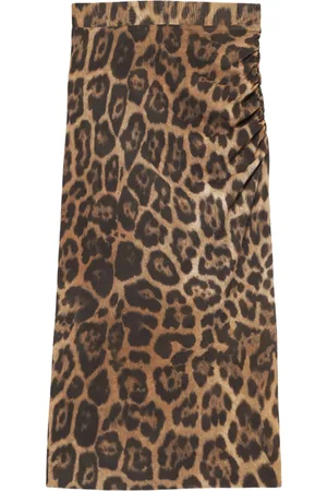 Stella McCartney Nederdel i mesh med leopardtryk