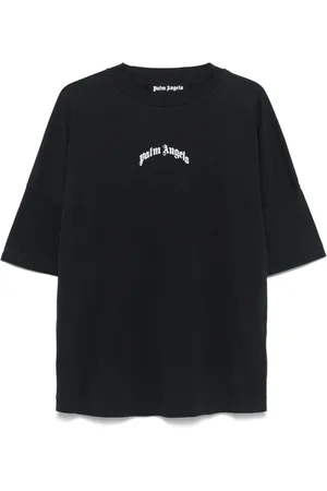 Palm Angels T-shirt med buet logo