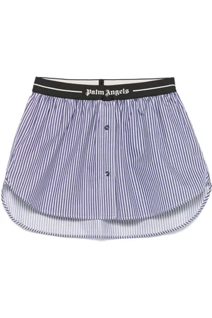 Palm Angels Kort stribet nederdel