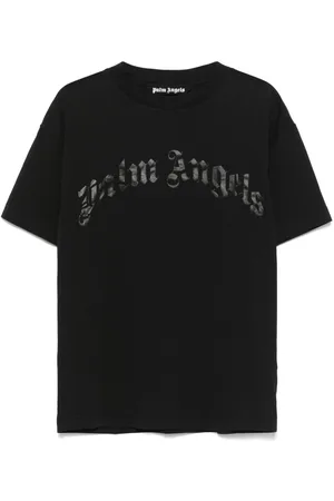 Palm Angels T-shirt med buet logo