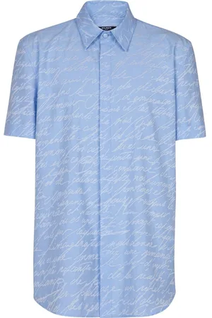 Balmain Skjorte med Love Letter-jacquard