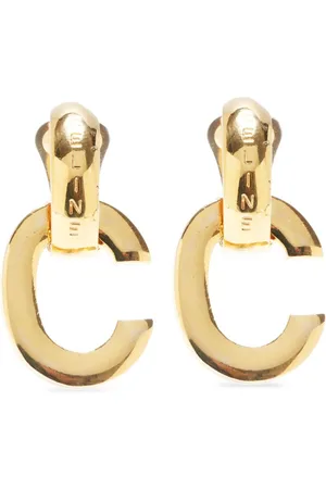 Céline 1990 øreclips med M-logo