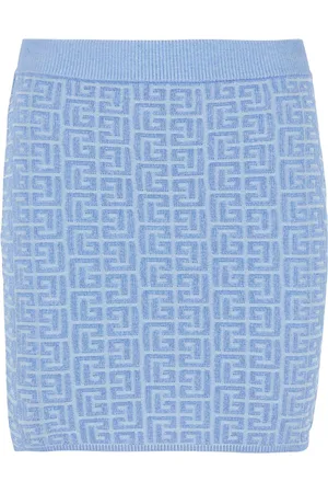 Balmain Labyrinth-jacquard nederdel