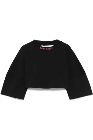 Palm Angels Cropped T-shirt med logotryk
