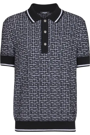 Balmain Labyrinth-polo i strik