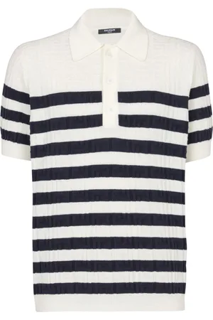 Balmain Strikket polo med striber