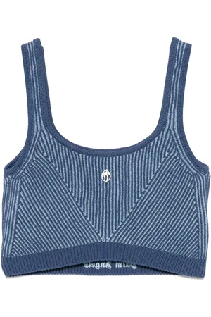 Palm Angels Ribstrikket tanktop