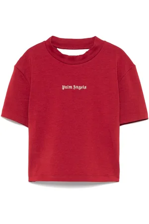 Palm Angels T-shirt med logobroderi