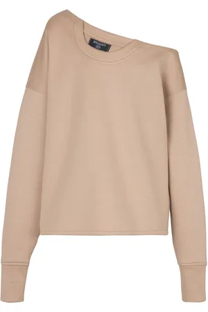 Balmain Sweatshirt med asymmetrisk off-shoulder-snit