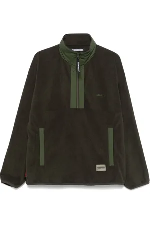 NEIGHBORHOOD Sweatshirt i fleece med kort lynlås