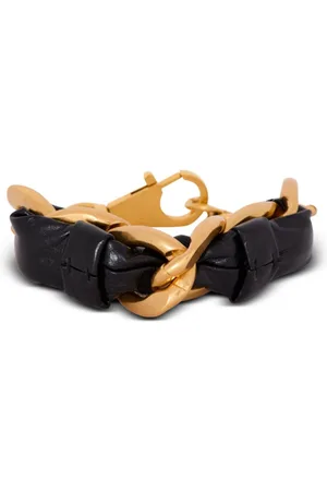 Balmain Læderarmbånd med kæde
