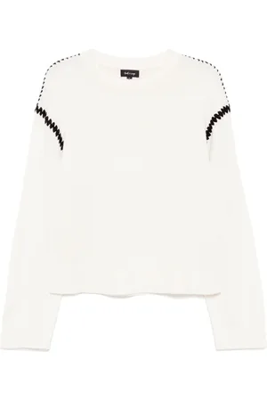 tout a coup Sweatshirt med kontrastkant