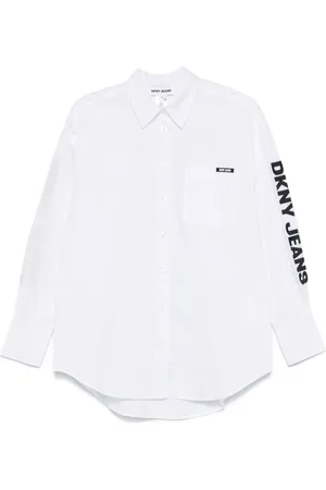 DKNY Skjorte i poplin med knapper