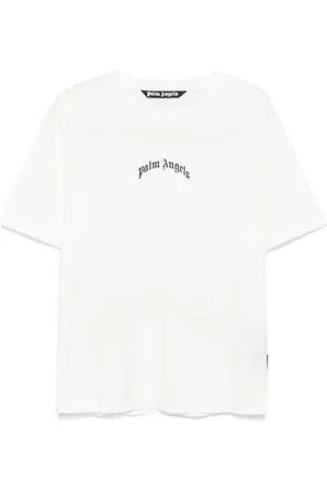 Palm Angels T-shirt med buet logo