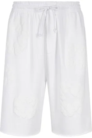 DENIM TEARS Shorts med Mono Cotton Wreath-tryk