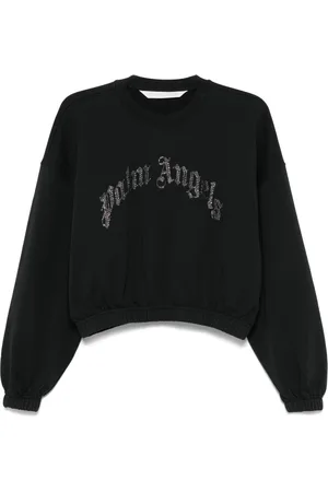 Palm Angels Sweatshirt med kurvet logo