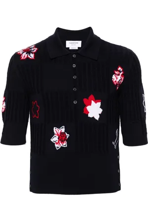 Thom Browne Intarsiastrikket polo