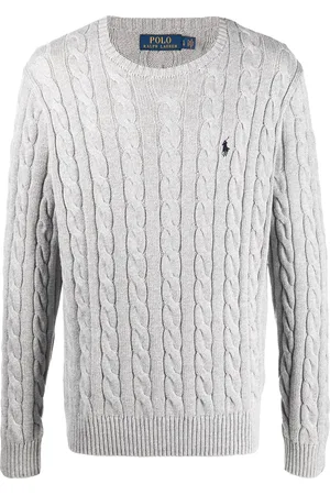 Ralph Lauren Kabelstikket trøje med logomærke