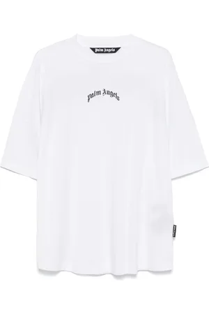 Palm Angels T-shirt med buet logo
