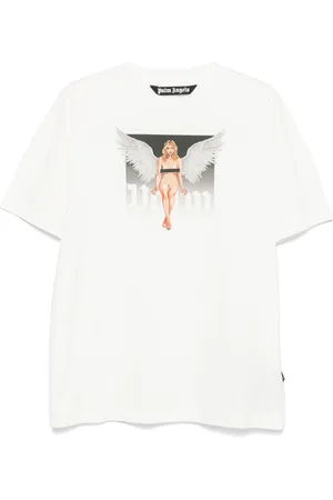Palm Angels Pin-up T-shirt med krystaludsmykning
