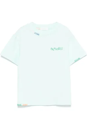 Palm Angels T-shirt med logobroderi