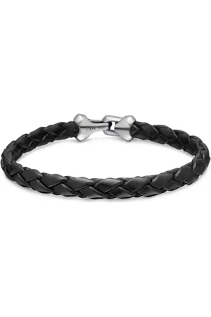 David Yurman Armory læderarmbånd i sterlingsølv (6,6 mm)