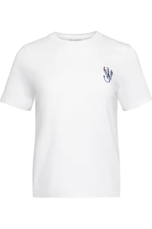 J.W.Anderson T-shirt med ankerbroderi og tryk