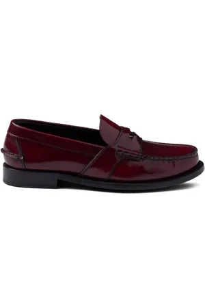 Prada Loafers i børstet læder