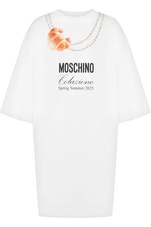 Moschino Kort kjole med logotryk