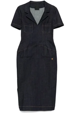 Givenchy Mellemlang denimkjole med 4G-emblem