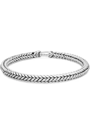 David Yurman Chevron armbånd i sterling sølv (6 mm)