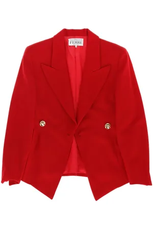 Gianfranco Ferré Blazer med spidsrevers fra 1980