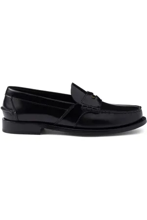 Prada Loafers i børstet læder