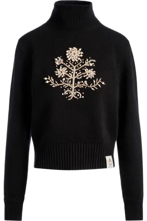 Bally Heritage sweater med blomsterudsmykning