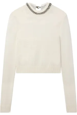 Stella McCartney Finstrikket sweater med Falabella-kæde