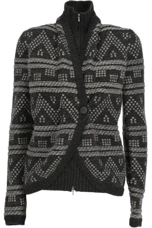 CHANEL 2004 cardigan med mønster