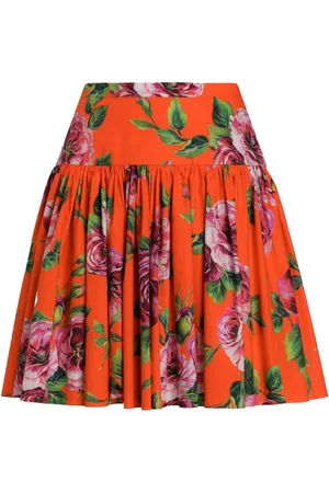 Dolce & Gabbana Kort nederdel med blomstertryk