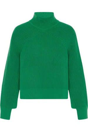 ROSETTA GETTY Ribstrikket sweater med paneler